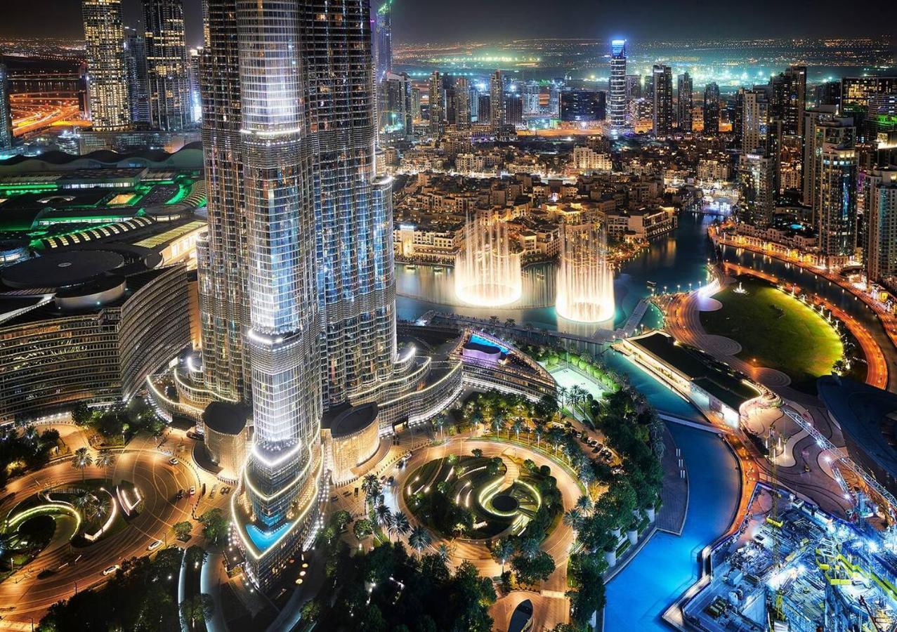 First Class 3Br With Full Burj Khalifa And Fountain View Dubai Luaran gambar