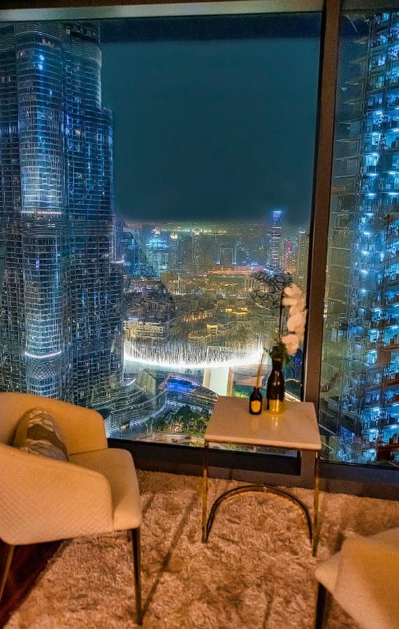 First Class 3Br With Full Burj Khalifa And Fountain View Dubai Luaran gambar