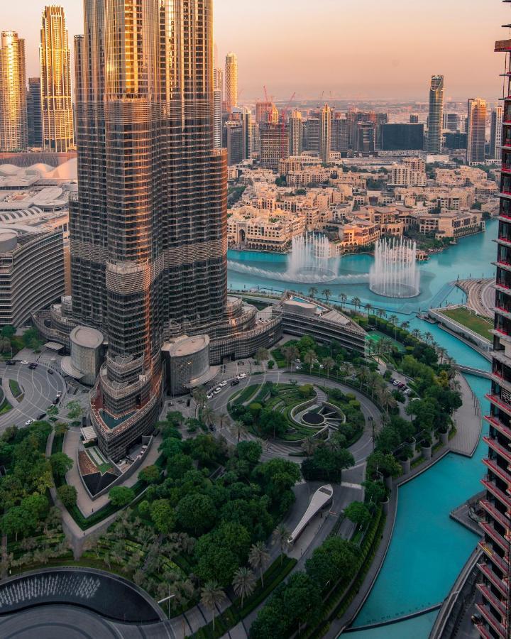 First Class 3Br With Full Burj Khalifa And Fountain View Dubai Luaran gambar