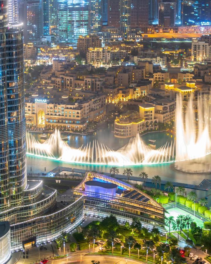 First Class 3Br With Full Burj Khalifa And Fountain View Dubai Luaran gambar