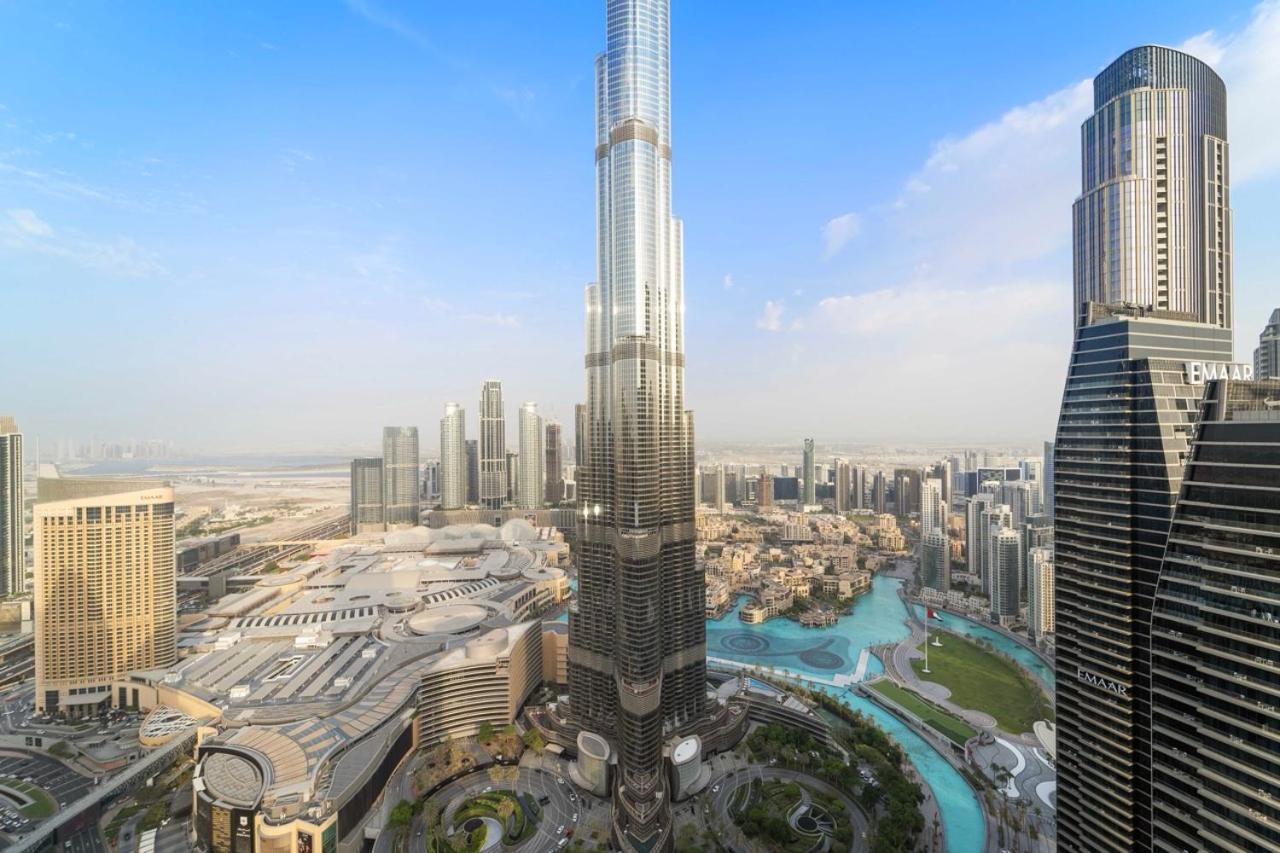 First Class 3Br With Full Burj Khalifa And Fountain View Dubai Luaran gambar