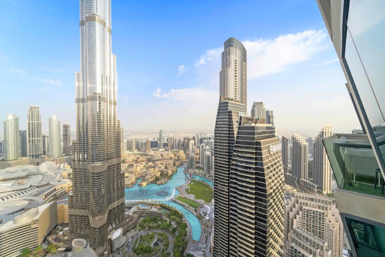 First Class 3Br With Full Burj Khalifa And Fountain View Dubai Luaran gambar