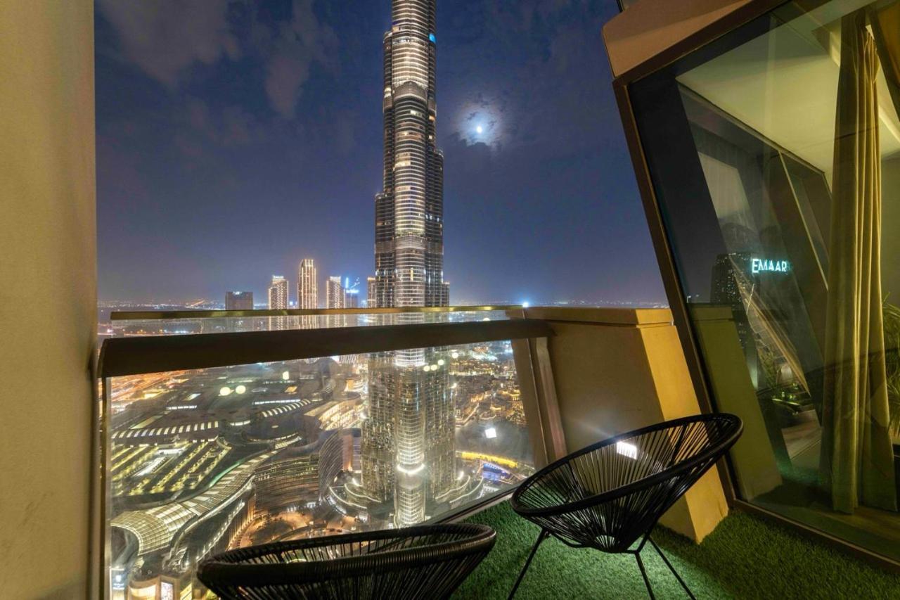 First Class 3Br With Full Burj Khalifa And Fountain View Dubai Luaran gambar