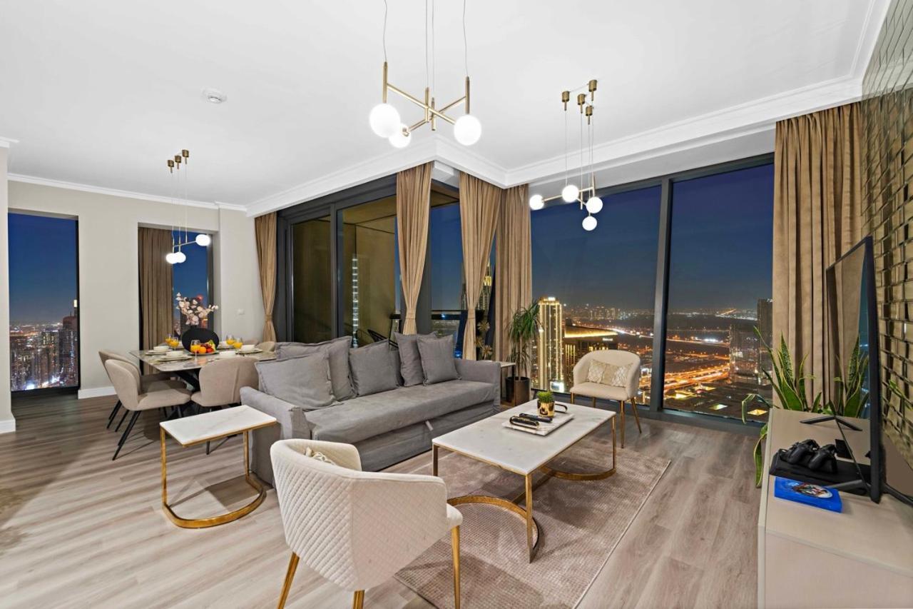 First Class 3Br With Full Burj Khalifa And Fountain View Dubai Luaran gambar
